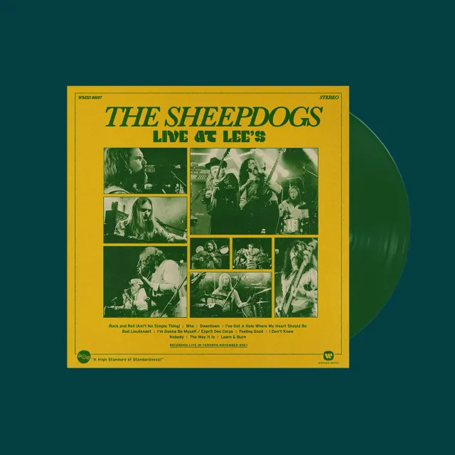 Sheepdogs Live at Lee's double vinyle LP vert