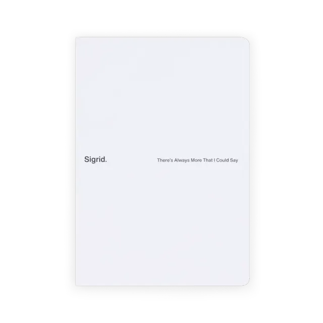 Sigrid Logo carnet blanc A5 80 feuilles recyclable