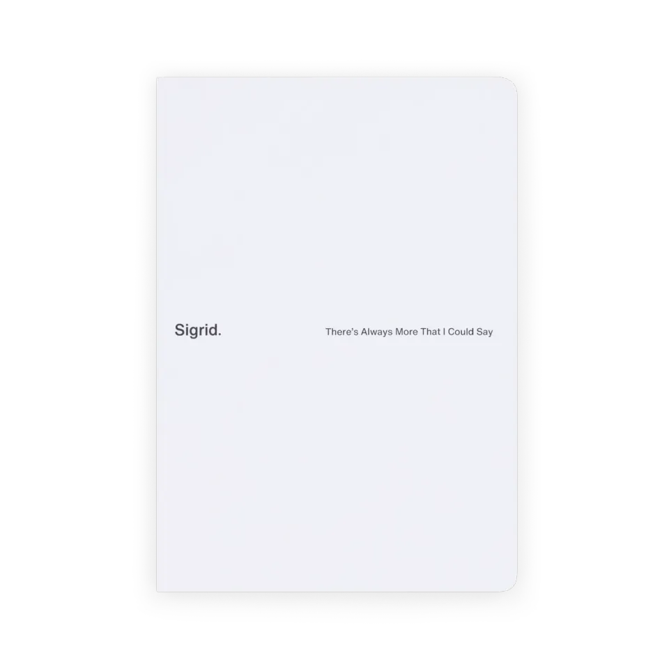 Sigrid Logo carnet blanc A5 80 feuilles recyclable