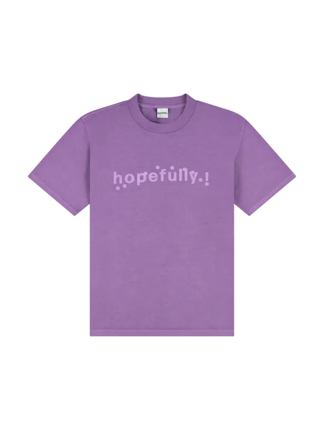 EMI hopefully! t-shirt violet overdye coton S-XXL