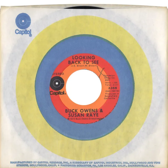 Omnivore Recordings Buck Owens Looking Back To See vinyle 7" vintage